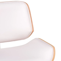 Cadeira em contraplacado de madeira de ácer Nordic com almofada em pele | Style Nórdico