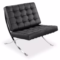 Inspiración Barcelona Chair con Reposapies en Polipiel - MuebleDesign