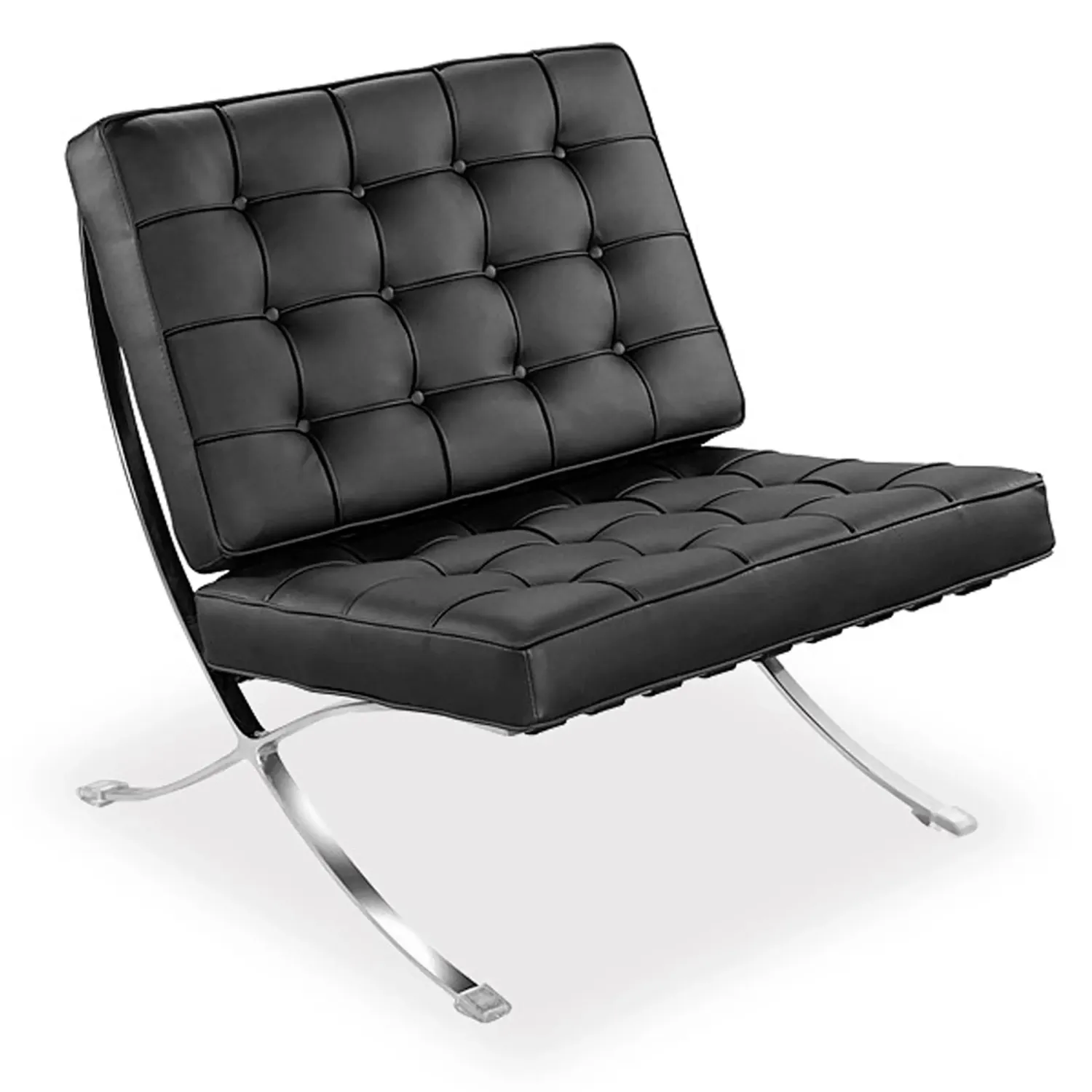 Inspiración Barcelona Chair con Reposapies en Polipiel - MuebleDesign