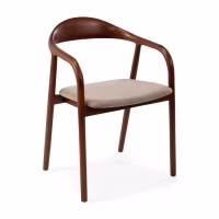 Warsow Nordic Silla de comedor de madera natural | Diseño elegante y confortable