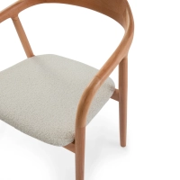 Warsow Nordic Krzesło do jadalni z naturalnego drewna | Elegancki i wygodny design