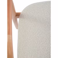 Warsow Nordic Cadeira de jantar em madeira natural | Design elegante e confortável