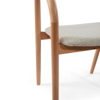 Warsow Nordic Krzesło do jadalni z naturalnego drewna | Elegancki i wygodny design