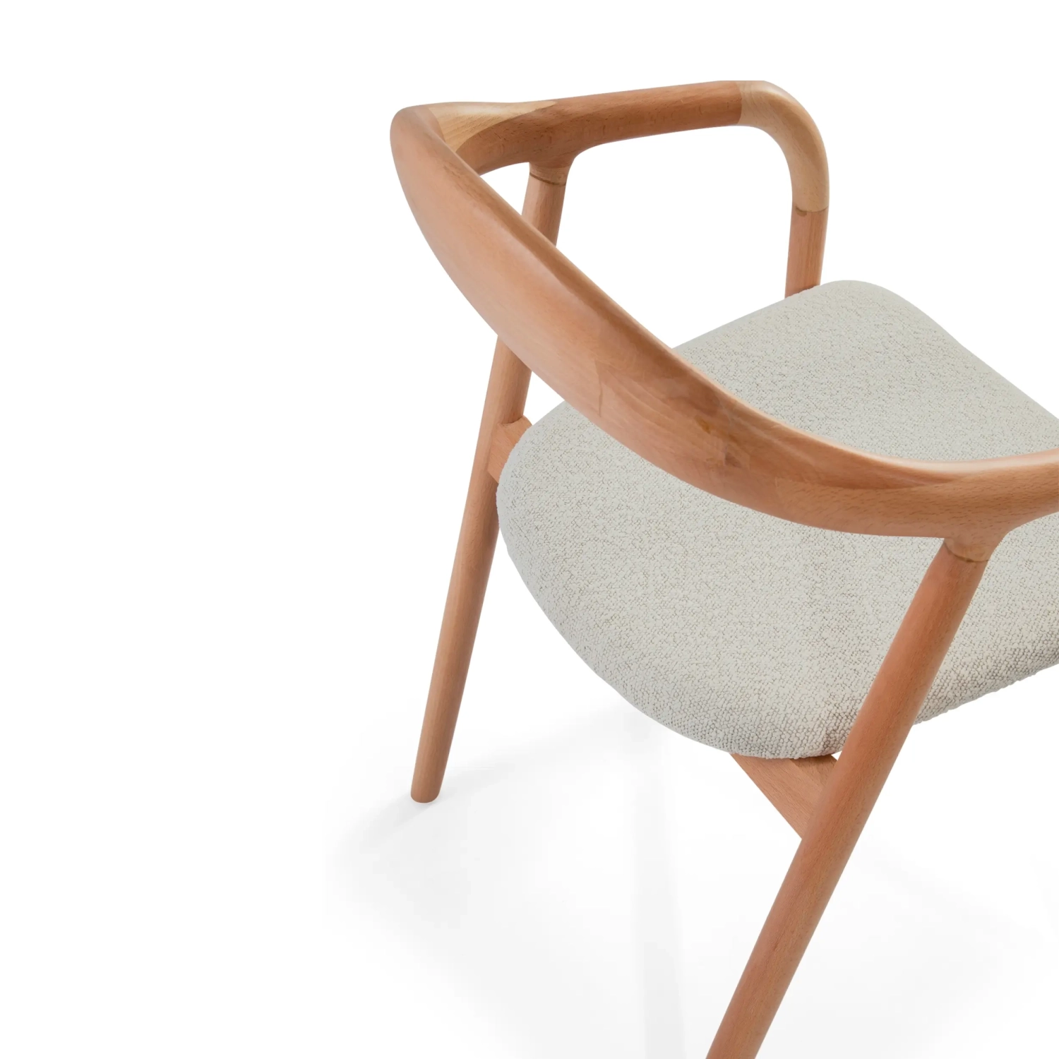 Warsow Nordic Sedia da pranzo in legno naturale | Design elegante e confortevole