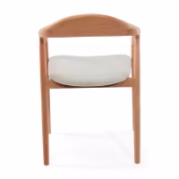 Warsow Nordic Cadeira de jantar em madeira natural | Design elegante e confortável