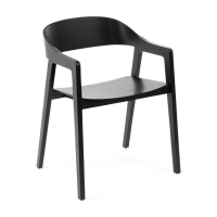 Stol i nordisk ek med armar Soho | Skandinavisk minimalistisk design