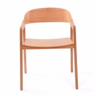 Silla Nórdica Soho de Roble con Brazos | Diseño Minimalista Escandinavo