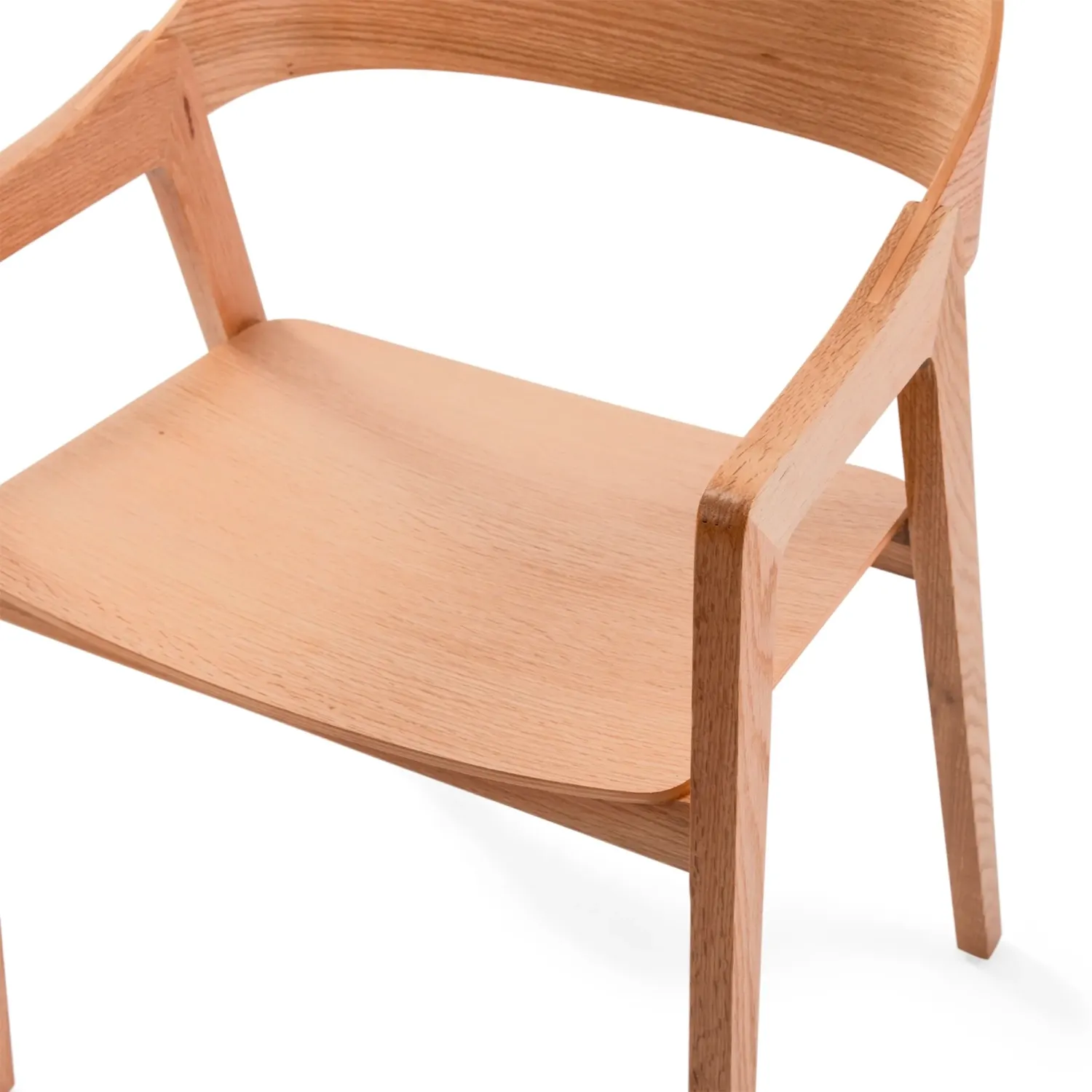 Silla Nórdica Soho de Roble con Brazos | Diseño Minimalista Escandinavo