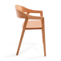 Cadeira de carvalho nórdico com braços Soho | Design minimalista escandinavo