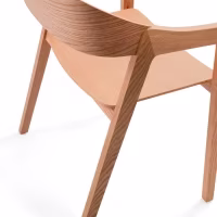 Silla Nórdica Soho de Roble con Brazos | Diseño Minimalista Escandinavo