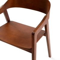 Severská dubová židle s područkami Soho | Skandinávský minimalistický design