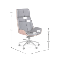 Nordic bureaustoel - Leren bureaustoelen - Designmeubels
