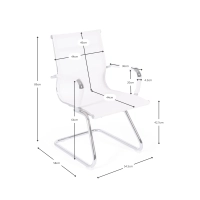 Stuhl Mesh Lowback Fixed Edition | Atmungsaktiver, moderner Konferenzstuhl