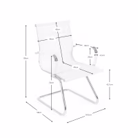 Silla Mesh Lowback Fixed Edition | Silla de reunión transpirable y moderna