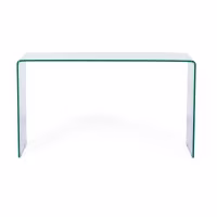 Mesa consola Ice Console | Cristal templado transparente 12 mm