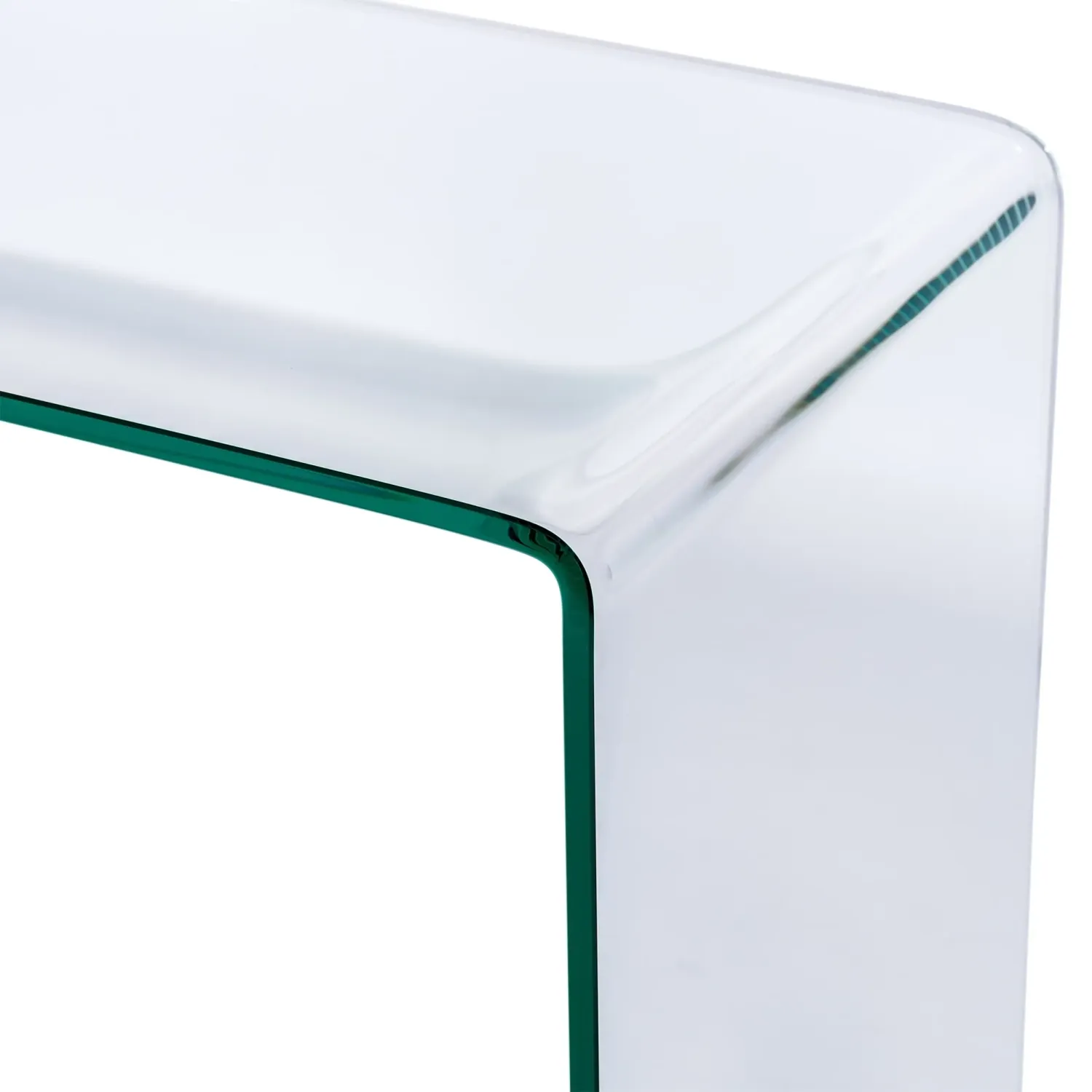 Mesa consola Ice Console | Cristal templado transparente 12 mm