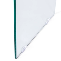 Mesa de consola Ice Console: vidro temperado transparente de 12 mm