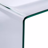 Ice Console Console Table : 12 mm transparent tempered glass