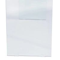 Mesa de consola Ice Console: vidro temperado transparente de 12 mm