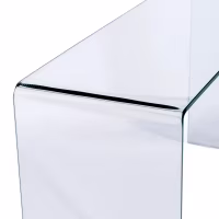Mesa consola Ice Console | Cristal templado transparente 12 mm