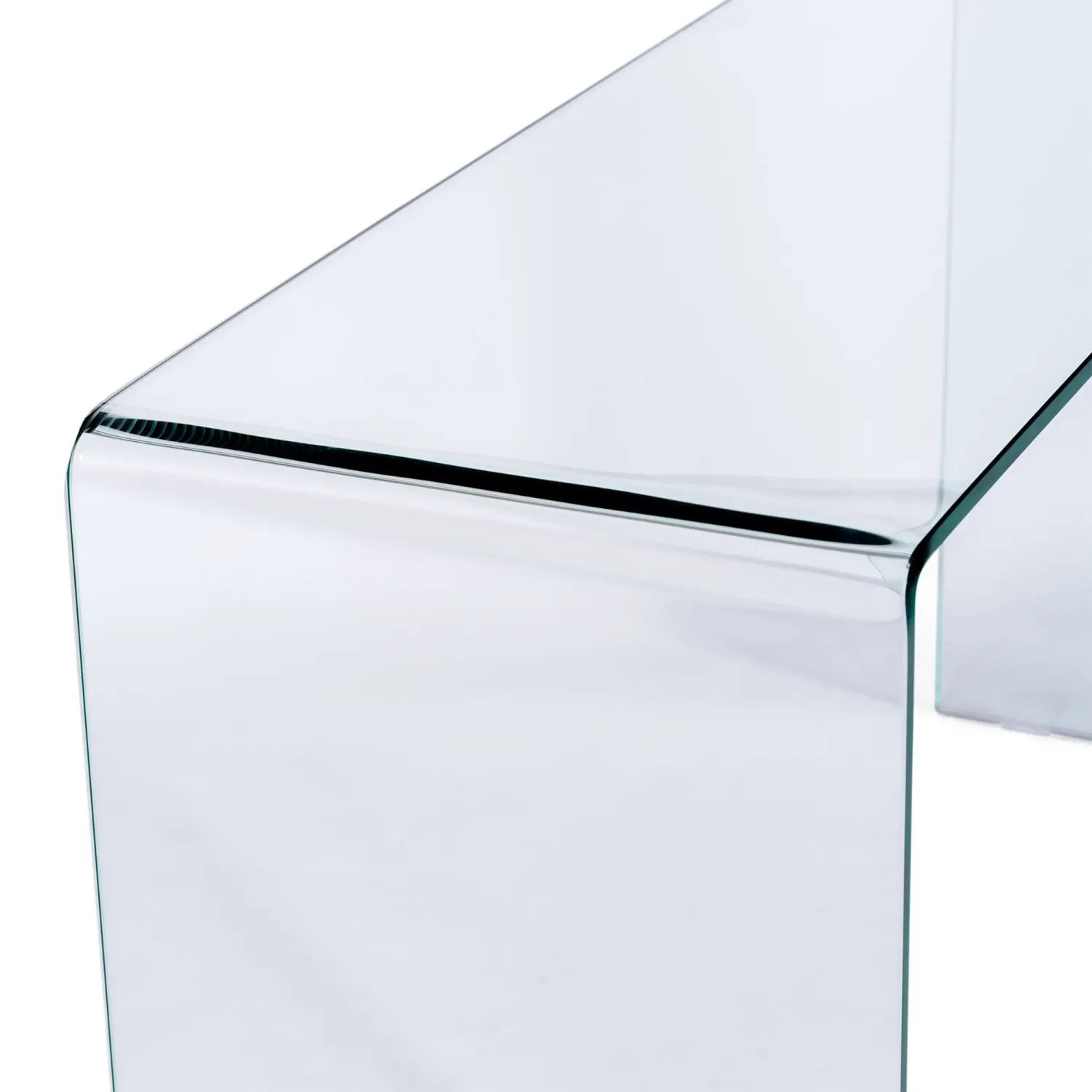 Mesa consola Ice Console | Cristal templado transparente 12 mm