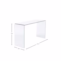 Mesa consola Ice Console | Cristal templado transparente 12 mm