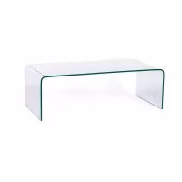 Coffee Ice salontafel : 12 mm transparant gehard glas