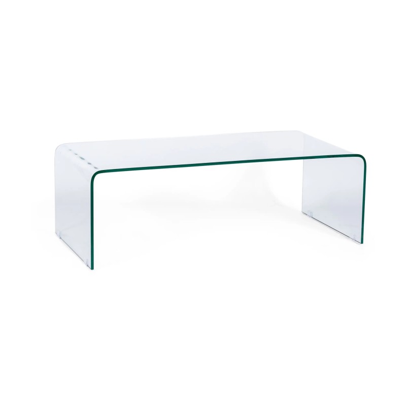 Mesa de centro de cristal templado (120 x 60 cm) - Ice Coffee