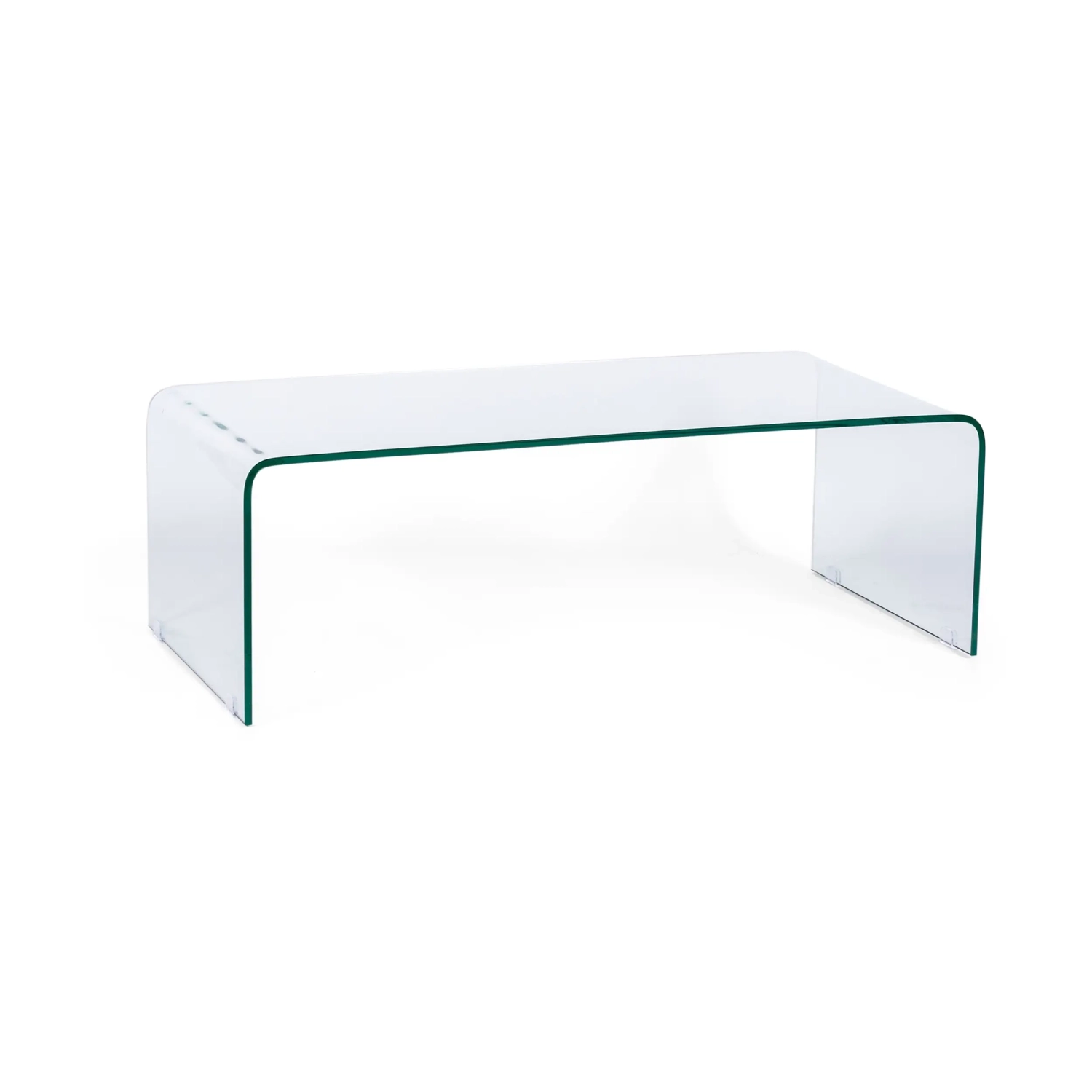 Mesa de centro «Coffee Ice»: cristal templado transparente de 12 mm