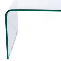 Mesa de centro «Coffee Ice»: cristal templado transparente de 12 mm