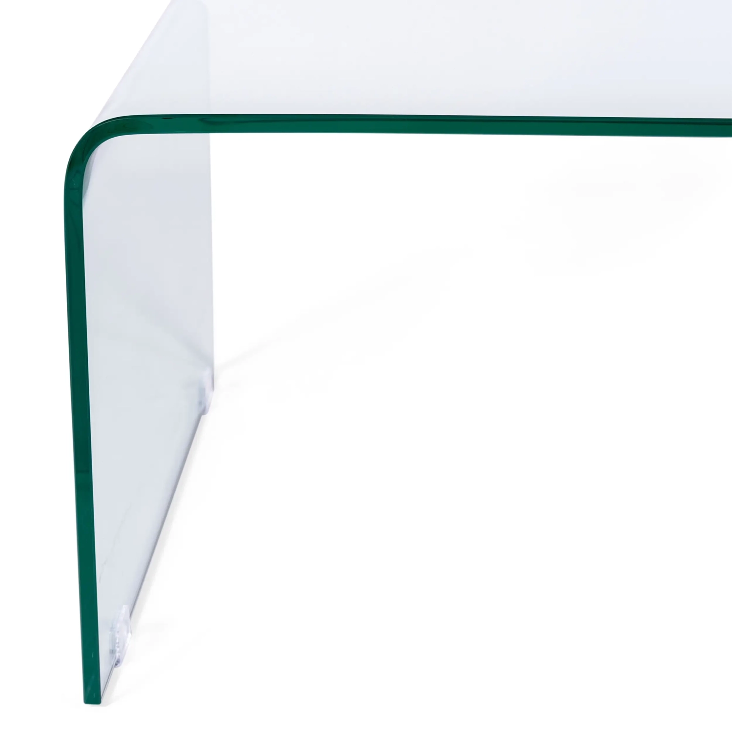 Mesa de centro «Coffee Ice»: cristal templado transparente de 12 mm