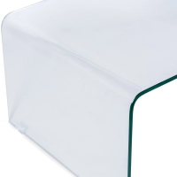 Coffee Ice Coffee Table : 12 mm transparent tempered glass