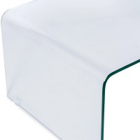 Mesa de centro «Coffee Ice»: cristal templado transparente de 12 mm