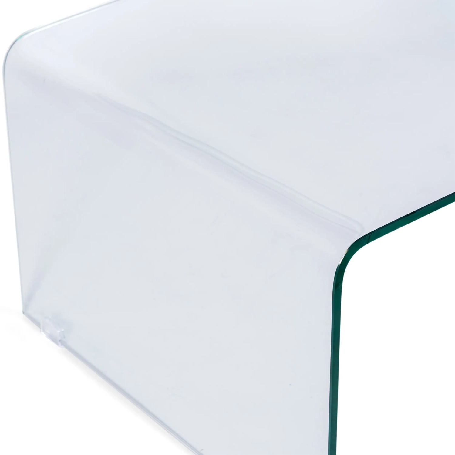 Mesa de centro «Coffee Ice»: cristal templado transparente de 12 mm