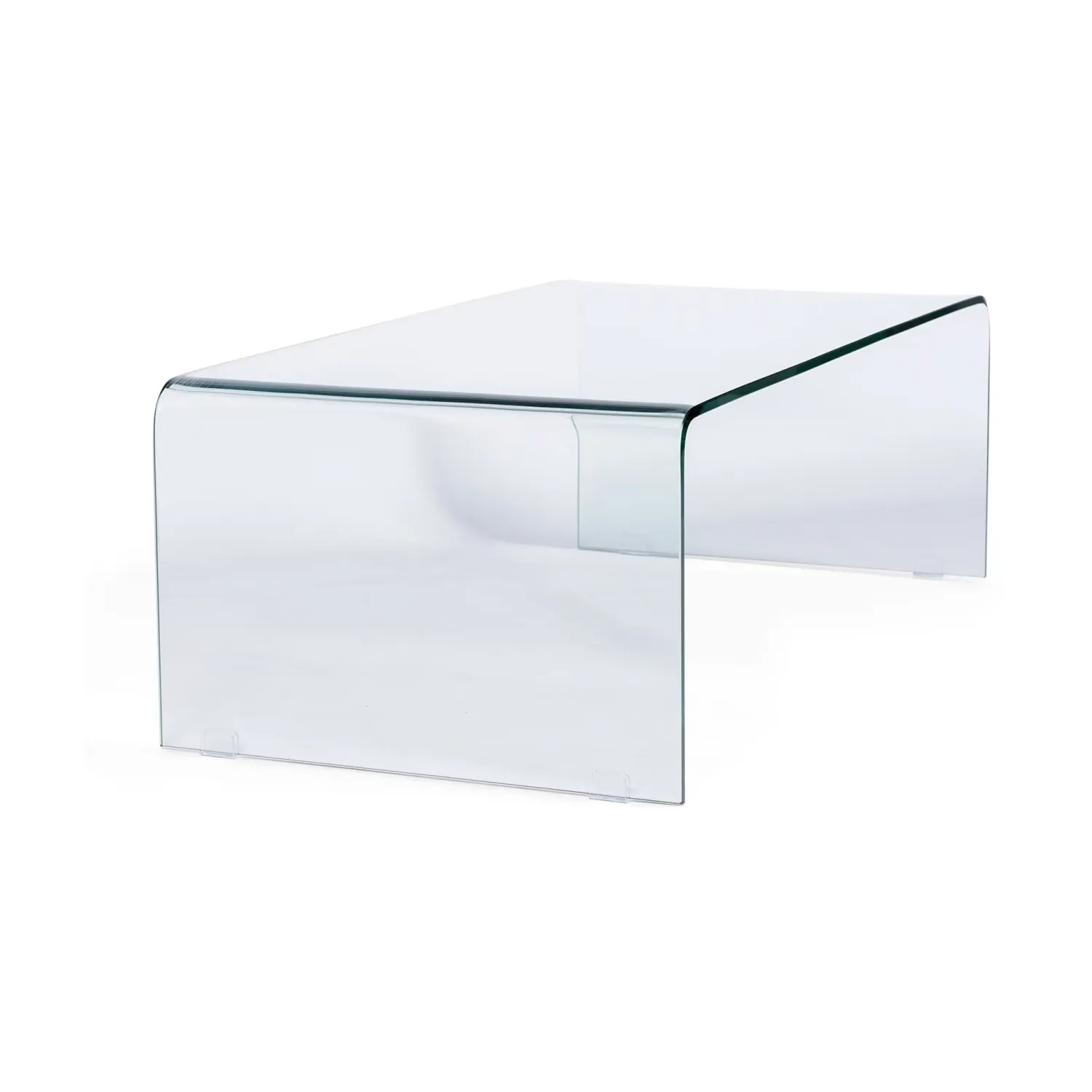 Table basse Coffee Ice : verre trempé transparent de 12 mm