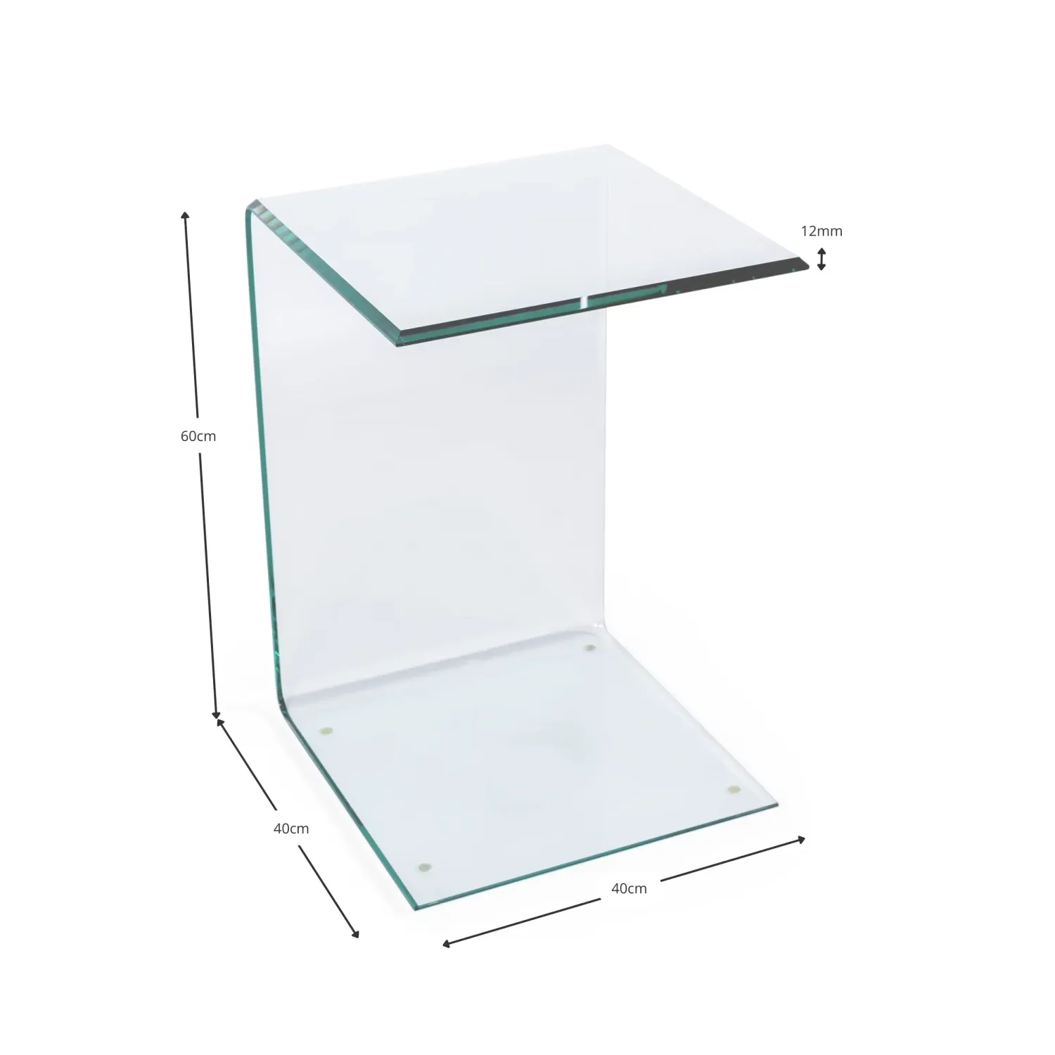 Mesa de apoio Ice | Mesa de apoio e de café em vidro temperado