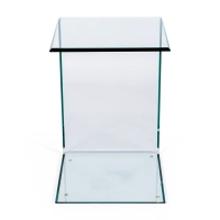 Ice Side Table : Side table and coffee table in tempered glass