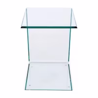 Mesa Ice Side | Mesa auxiliar y de centro en cristal templado
