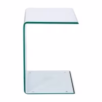 Mesa Ice Side | Mesa auxiliar y de centro en cristal templado