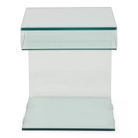 Winter Side Table | Table d'appoint et table basse en verre trempé