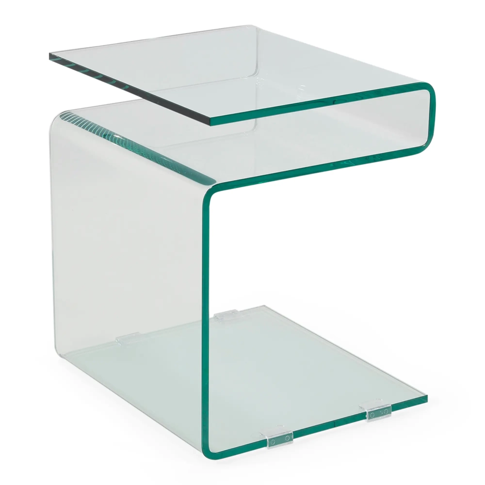 Winter Side Table : Side table and coffee table in tempered glass
