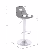 Taburete regulable Kansas | Diseño moderno y ergonómico