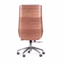 Silla de oficina nórdica - Sillas de oficina de cuero - Mobiliario de diseño