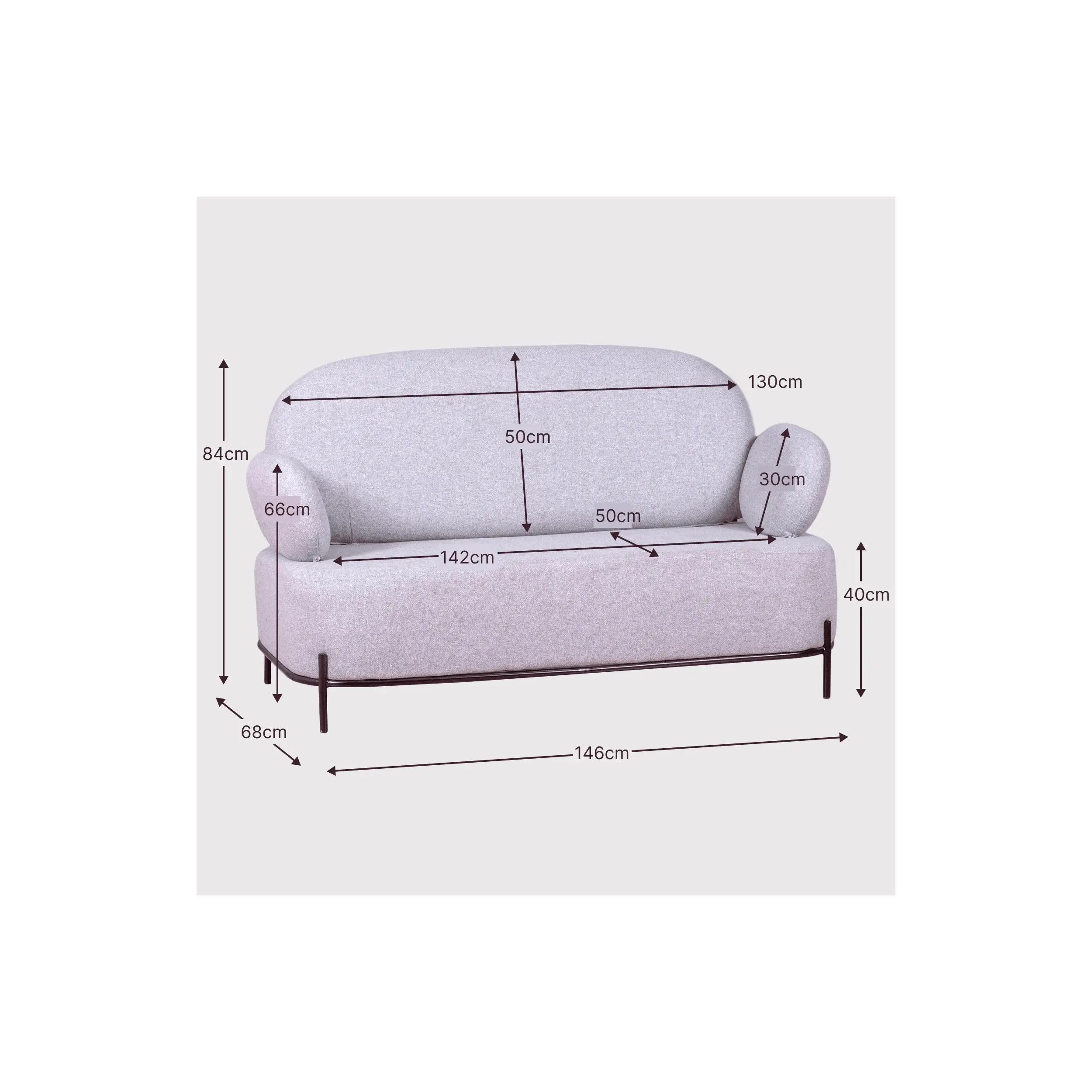 Sofás Clair com braços - Sofás design - Mueble Design