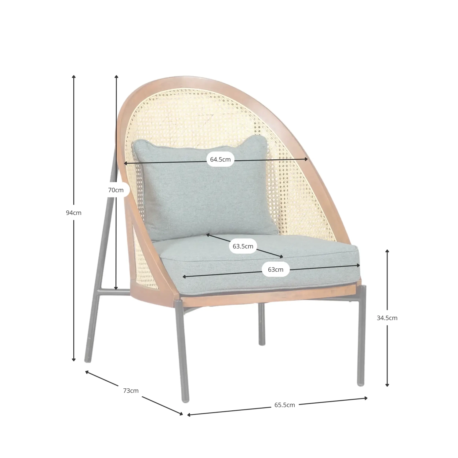Robin Stoel in Natuurlijk Rotan - Rotan Stoelen - Mobelarium