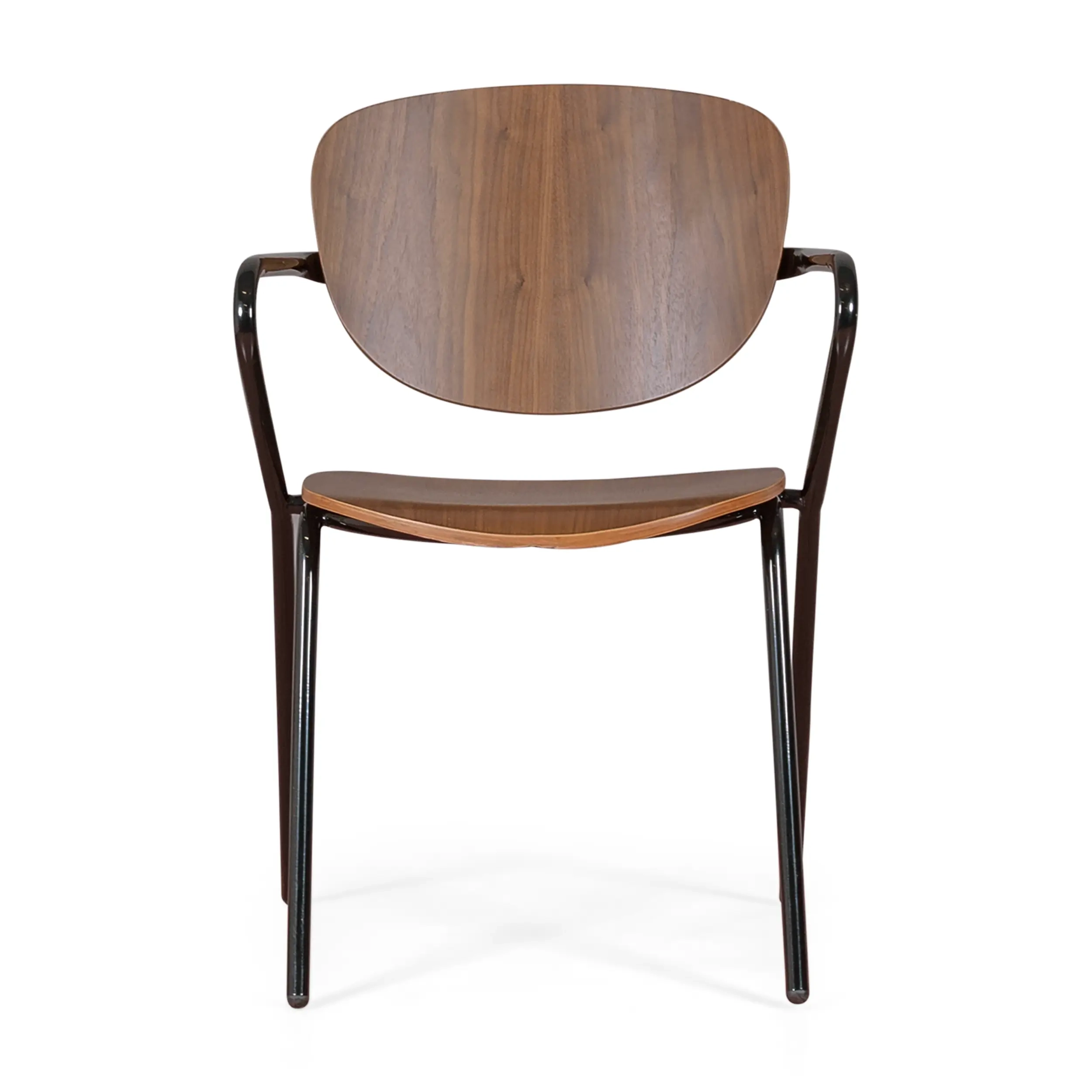 Industrial chair Alpha in walnut wood - Wooden chairs - Mueble Design