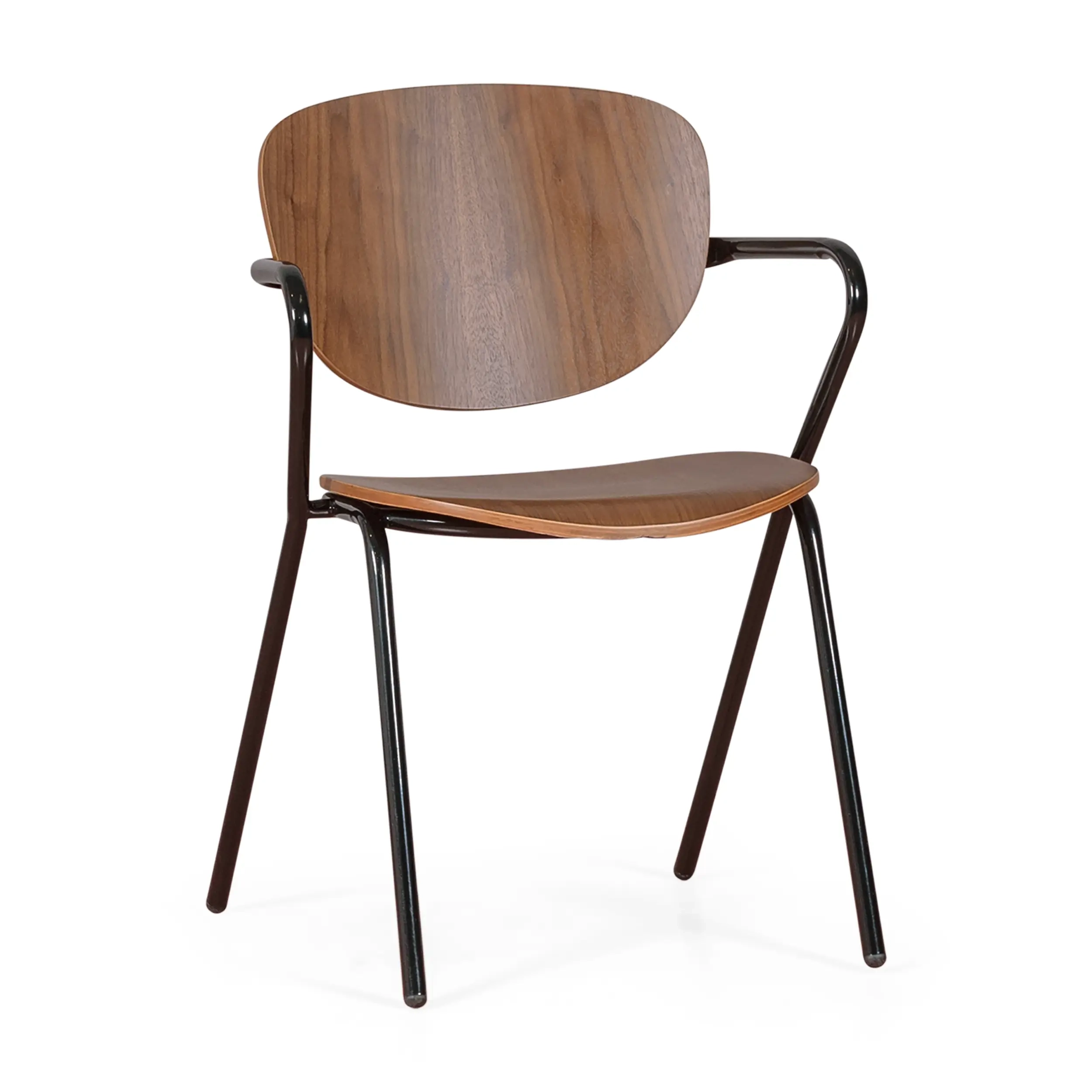 Cadeira industrial Alpha em madeira de nogueira - Cadeiras de madeira - - Cadeiras - Industrial - Cadeiras Mueble Design