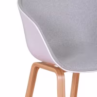 Silla Nórdica Daxer Tapizada en Algodón - Mueble Design