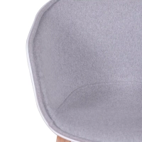 Cadeira edredão Daxer estofada em algodão - Mueble Design