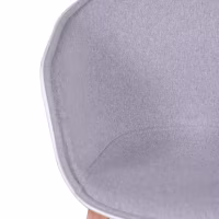 Silla Nórdica Daxer Tapizada en Algodón - Mueble Design
